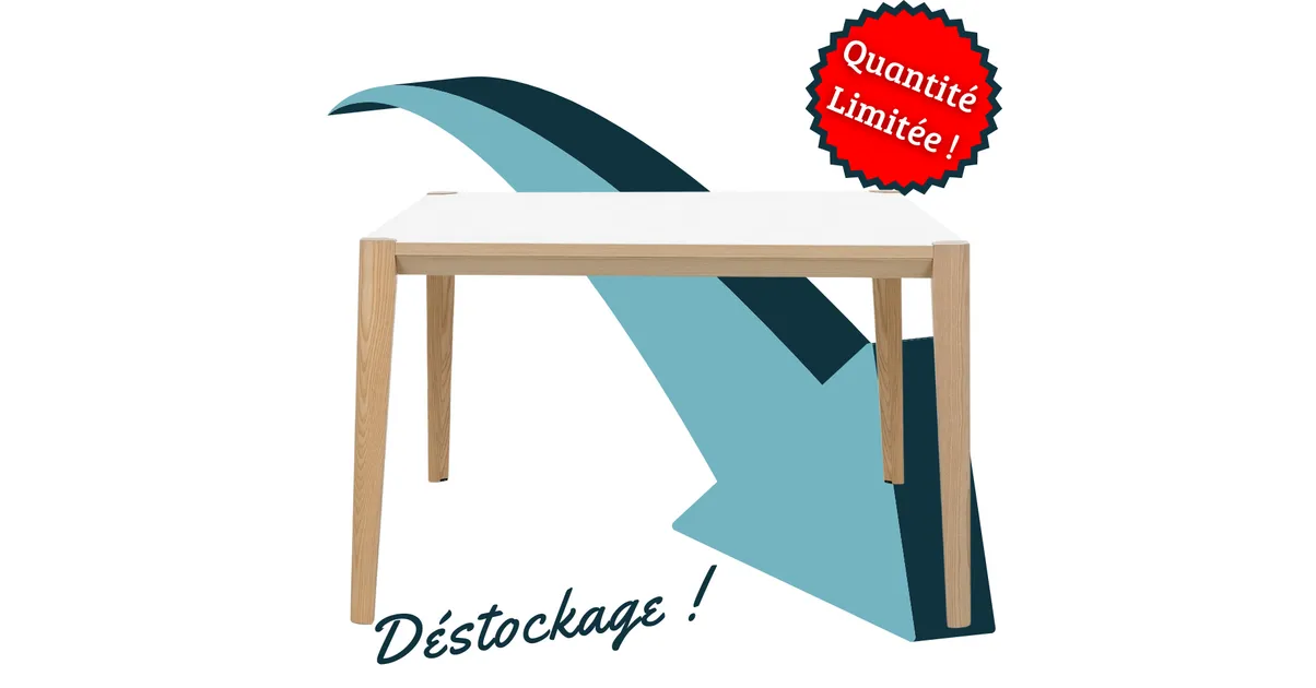ABSOLU TABLE DE TRAVAIL BLANC 140CM