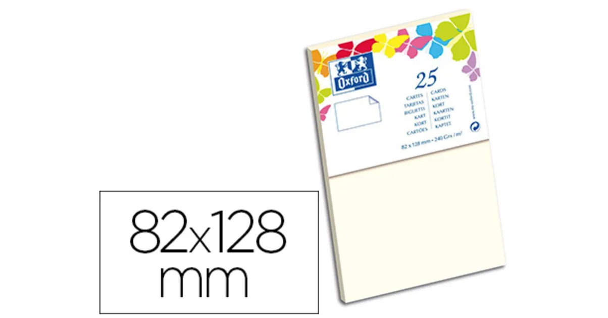 CARTES 82X128MM VANILLE