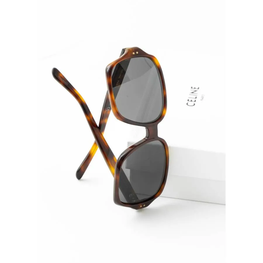 Celine Lunettes de soleil marron