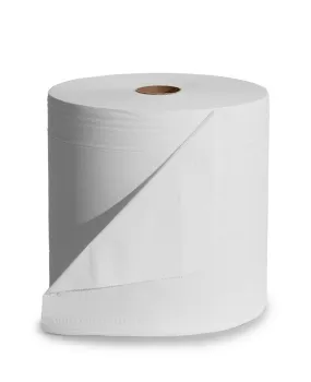 Chiffons de nettoyage robustes, en cellulose, 3 couches, 1 rouleau, 350 m, blanc