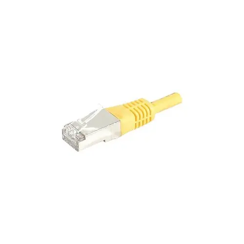 Cordon RJ45 categorie 6 S/FTP jaune - 3m