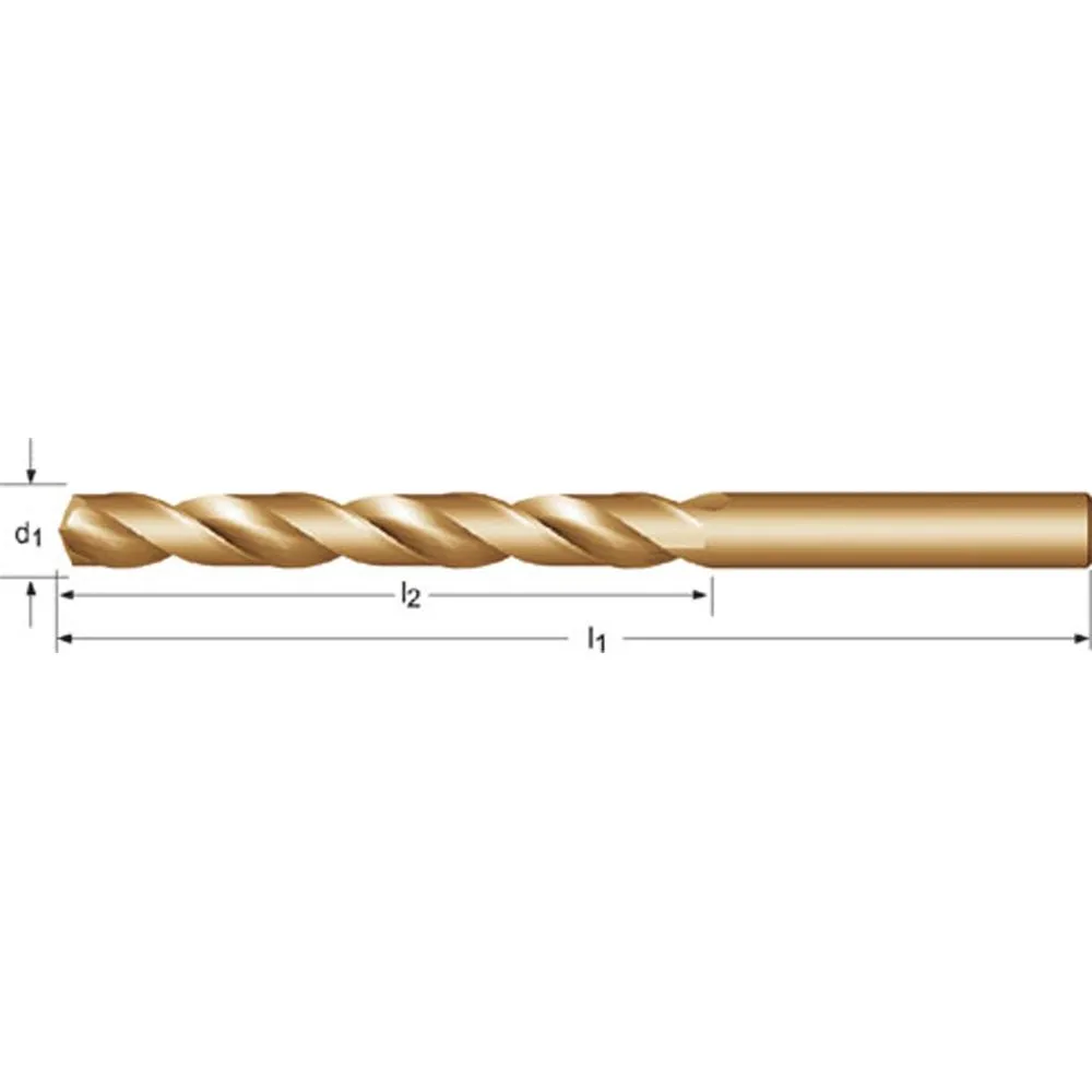Dormer 2ACO11.5 Foret à métal 11.5mm x 94mm x 142mm acier haute vitesse / cobalt