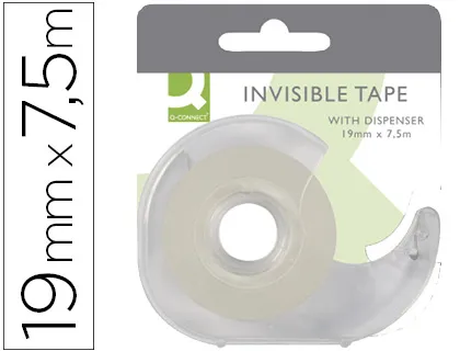 DÉVIDOIR RUBAN ADHÉSIF INVISIBLE 19MMX7.5M