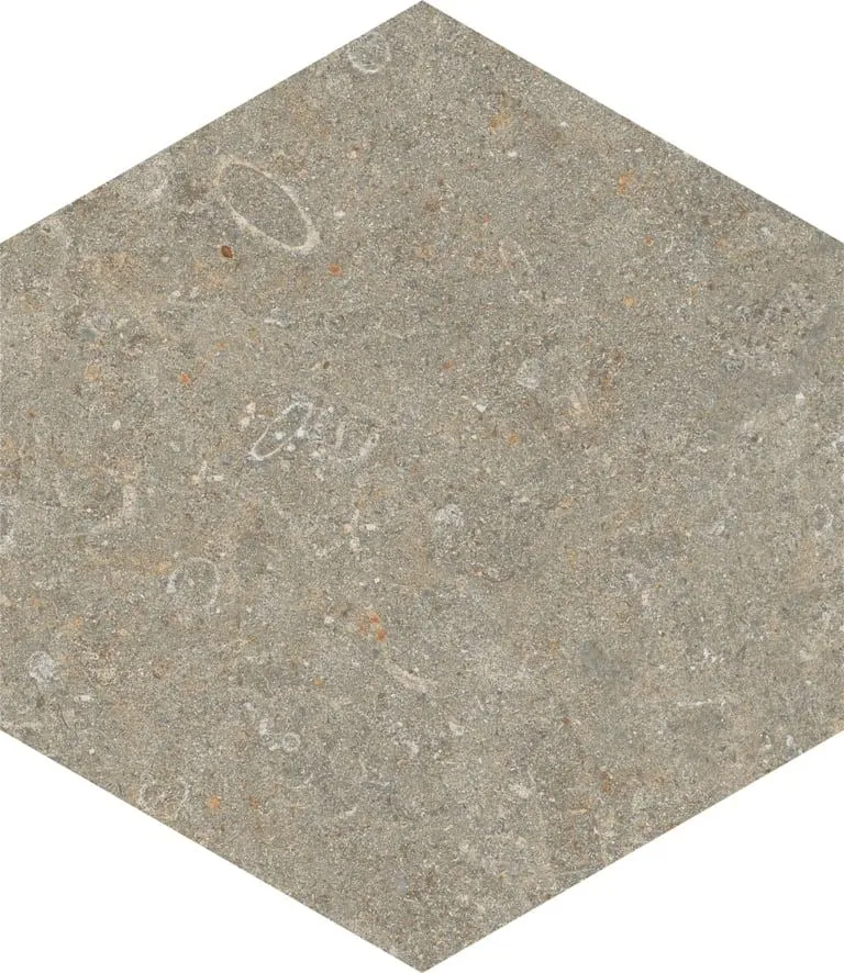 Marca Corona Arkistyle Fossil Esagona 21,6x25 cm J159 | Carrelage imitation pierre 