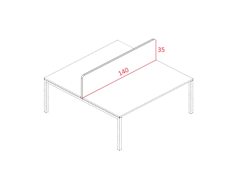 Panneau frontal en tissu pour bench Carbone Wood - Dinavi