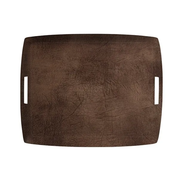 Plateau acrylic 54*43 skin marron anses int