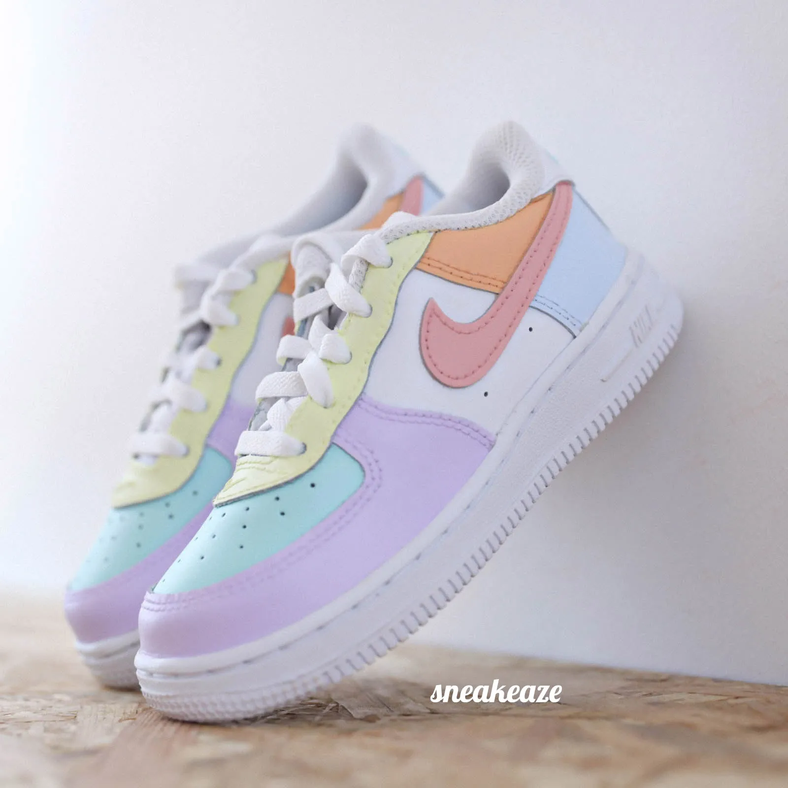 White Pastel - Air Force 1 custom (enfant)